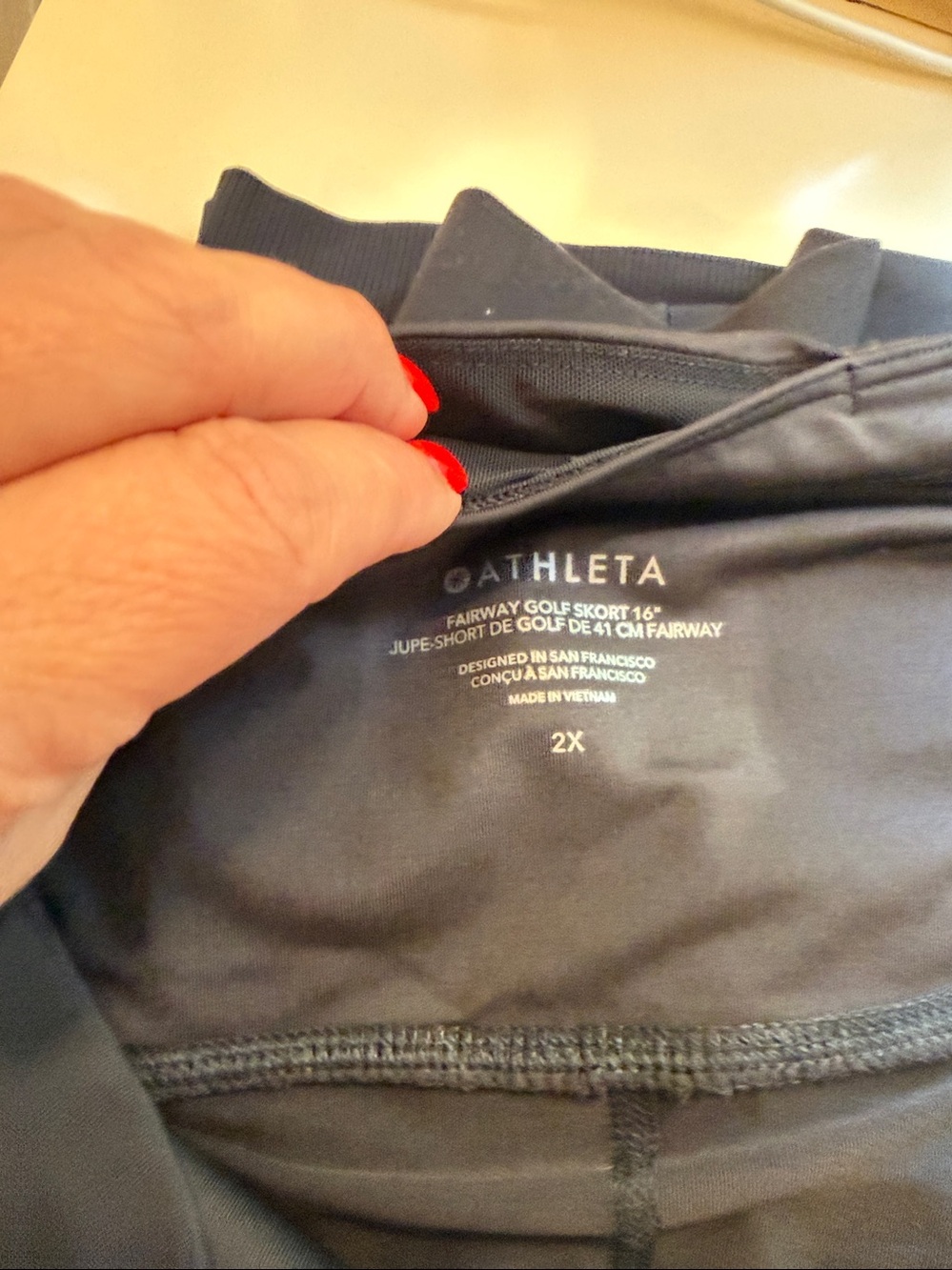 Athleta Black Fairway Golf Skort 16” Size 2X - Picture 5 of 10